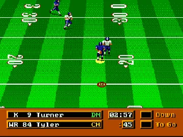 Mike Ditka Power Football (USA, Europe) (Alt 1) (Unl) screen shot game playing